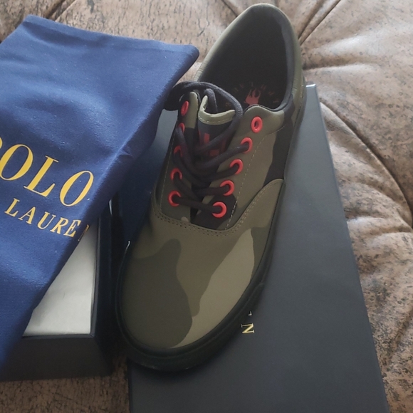 Polo Ralph Lauren Shoes - New in box polo ralph lauren camo sneakers 7